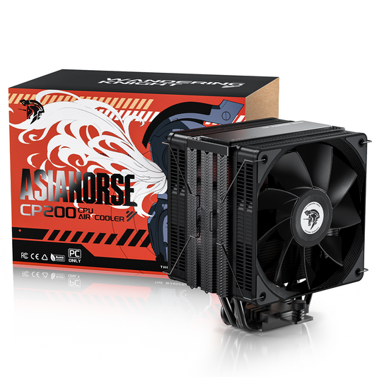 The Wandering Knight CP200 All-Black CPU Air Cooler