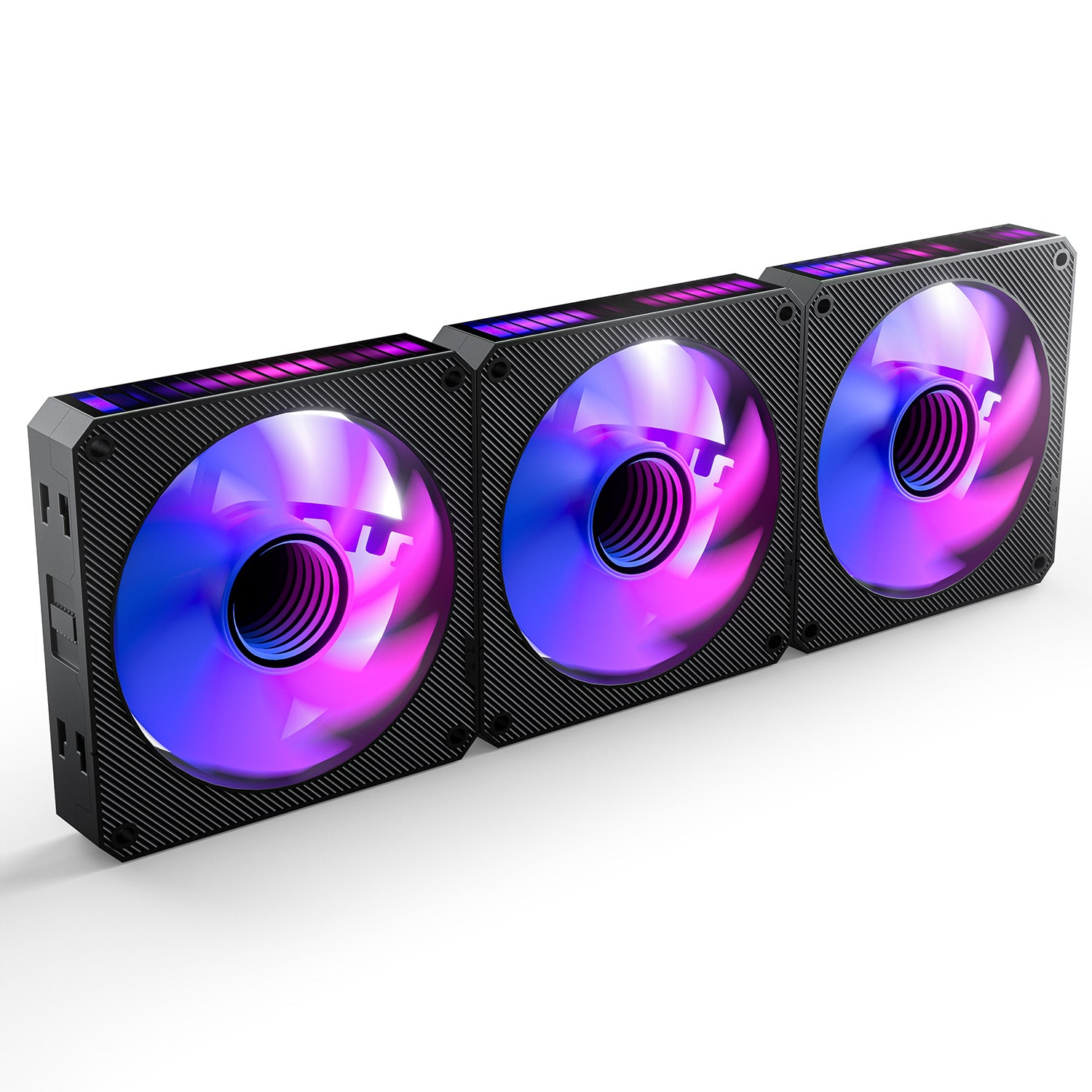مروحة AsiaHorse STARBEAT UNI مقاس 120 مم، مروحة تحكم صوت RGB Rhythm لهيكل الكمبيوتر، توصيل متسلسل، إضاءة ARGB ثلاثية الدبابيس 5 فولت لهيكل الكمبيوتر والمبرد السائل 