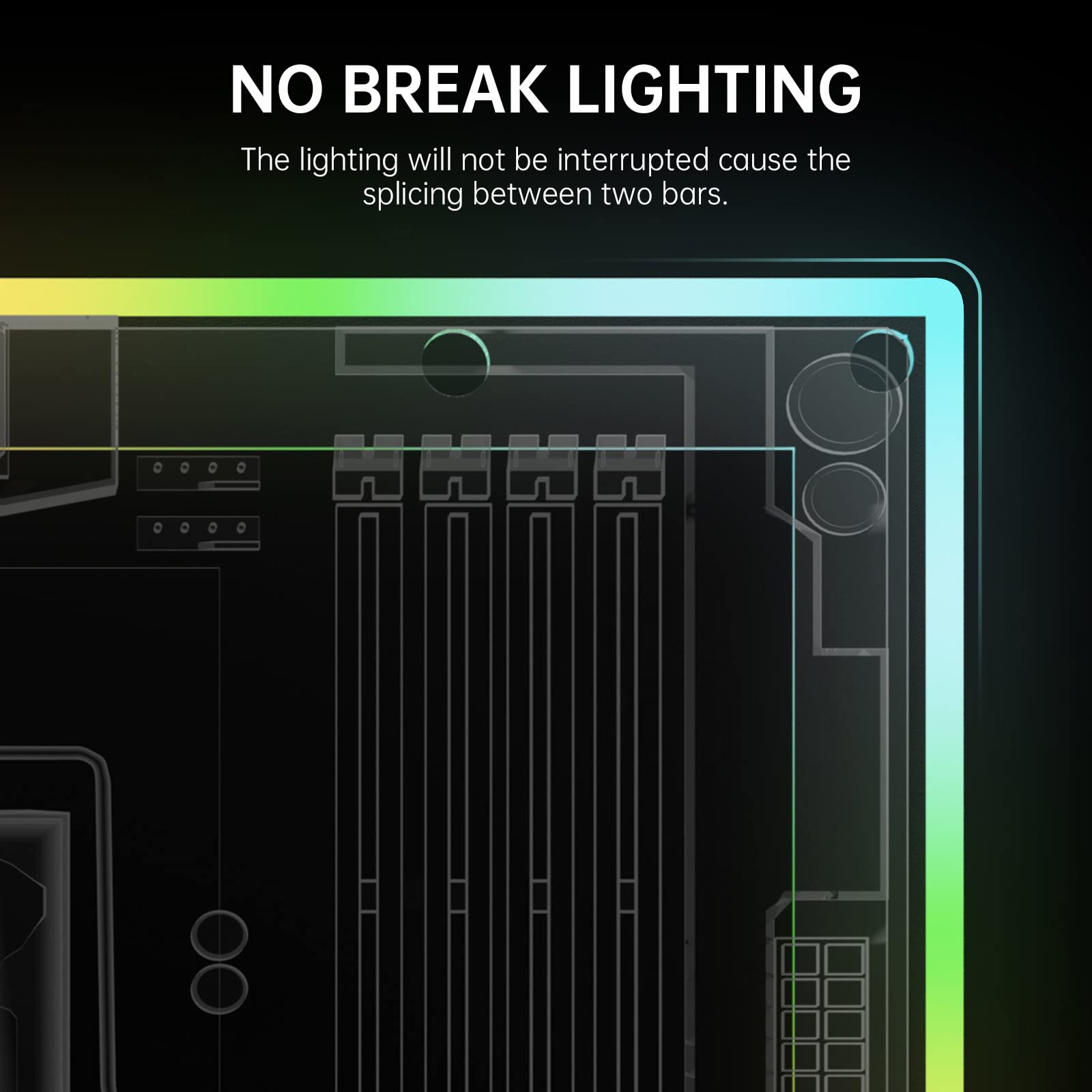 شريط إضاءة ARGB من ASIAHORSE للوحة الأم، 24 RGB قابلة للعنونة بشكل مستقل، مزامنة Aura ثلاثية الأطراف 5 فولت، مجموعة قطع غيار كمبيوتر Lightsaber-X LED متوافقة مع شريط MATX-LED 